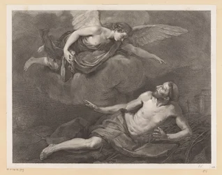De heilige Franciscus van Assisi en de engel