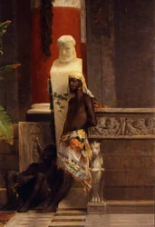 Wraak van Poppea (detail) door Giovanni Muzzioli (1854-1894)