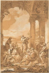 Sint Paulus predikend in Athene