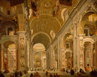Interieur van de Sint-Pietersbasiliek
