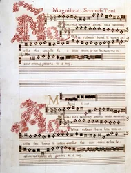 Magnificat, manuscript van de 