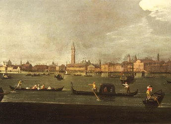 Italië, Venetië, Het bekken van San Marco,