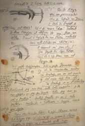 Manuscript van Giovanni Schiaparelli met aantekeningen over Marsstudies tussen 1888 en 1891