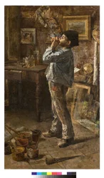 Ik ben ook een schilder of Dilettant of Het atelier van de schilder, 1885