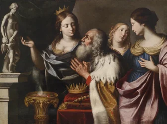 De vrouwen van koning Salomo leiden hem tot afgoderij
