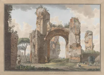 Interieur van de Baden van Caracalla, ca. 1780