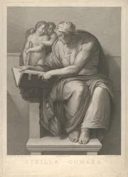 De Cumaeïsche Sibylle naar de fresco van Michelangelo in de Sixtijnse Kapel, 1784-90