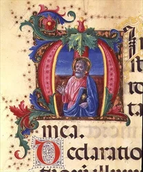 Ms 542 f.31r Geïllustreerde initiaal 