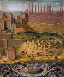 De overwinning van Porta Camollia in Siena van 1526
