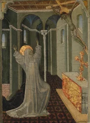 Sint Catharina van Siena ontvangt de stigmata