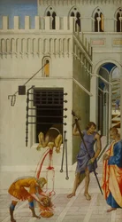 De onthoofding van Johannes de Doper, 1455-1460