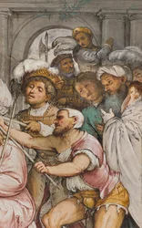 Centrale beuk, Vierde overspanning Zuid, Kroning van doornen, Girolamo Romanino