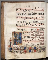 Antifonarium: Initiaal, engel, ca. 1470-1480