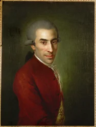 Ignaz von Born, vriend en beschermheer van W. A. Mozart (olieverf op doek)