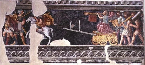 Fragment van een triomfscène