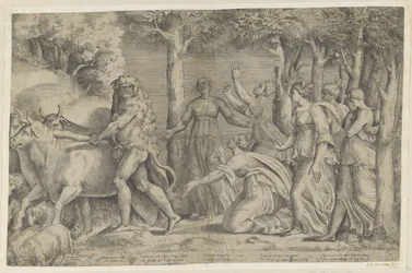 Hercules rooft de runderen van Geryon
