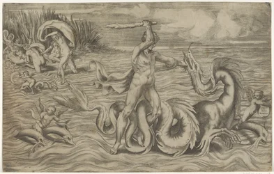 Hercules worstelt met Acheloüs