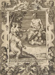 Juno links vraagt Jupiter om de Grieken te helpen, binnen een uitgebreide lijst, 1531-76