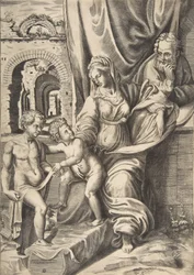 De Heilige Familie en de jonge Johannes de Doper
