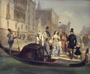 De familie Tolstoy in Venetië, 1855