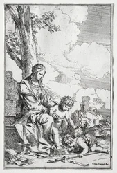 Heilige Familie met de jonge St. Johannes