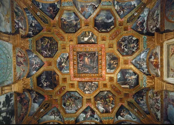 Plafond van de Zaal van Amor en Psyche (fresco)