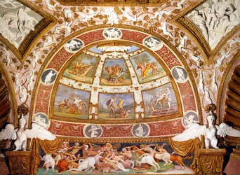 Kamer van de Adelaars, Palazzo del Te, Mantua, Italië