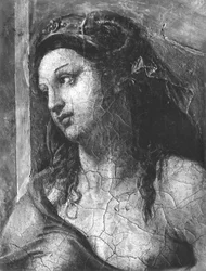 Genade, een van de twee Deugden rondom Paus Clemens I (1-97) (detail)