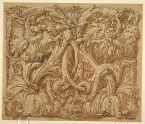 Ontwerp voor Acanthus Rinceaux met Dieren en Vogels