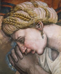 Hoofd van een moeder uit De kindermoord te Bethlehem.