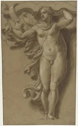 Hermaphroditus als kariatide