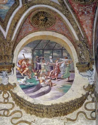 Een van de fresco