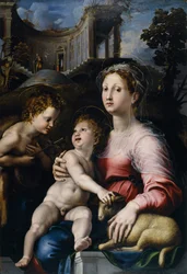 De Madonna met kind en Johannes de Doper