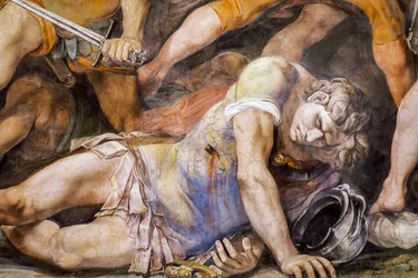 Slag tussen Horatii en Curiatii (detail)