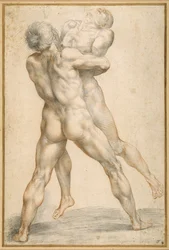 Hercules worstelt met Antaeus