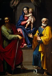 Madonna en Kind met Sint Paulus en Sint Petrus