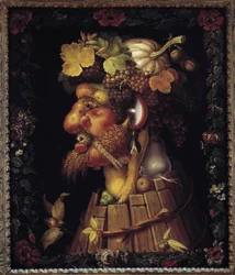 Herfst. Allegorie over de Seizoenen. Schilderij door Giuseppe Arcimboldo (1527-1593). Louvre Museum