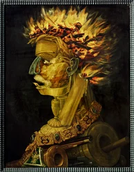 Vuur, allegorie (schilderij op hout)
