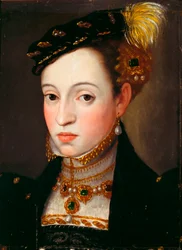 Portret van Madeleine van Oostenrijk (1532-1590)