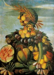 De zomer schilderij van de werkplaats van Giuseppe Arcimboldo