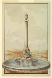 Ontwerp voor Fontein met Canopische Pot
