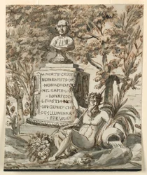 Grafmonument voor de monnik Bonafede