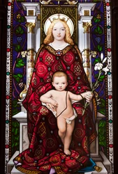 Madonna op de Troon