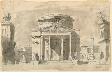 Toneelontwerp, Groep van Antieke Gebouwen