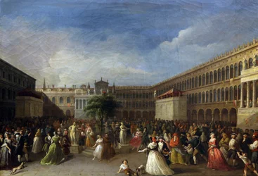 De Boom van de Vrijheid opgericht op het Piazza San Marco, 4 juni 1797, 1797