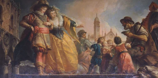 Verhaal van Gualtiero, Graaf van Angers, door Giuseppe Cades
