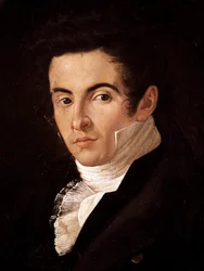 Portret van de componist Vincenzo Bellini (1801-1835). Schilderij van Giuseppe Cammarano (1766-1850). Napels, Museo Nazionale di San Martino (Nationaal Museum van San Martino)