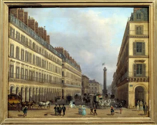 Rue Castiglione in Parijs in 1829
