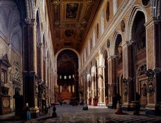 Interieur van de Kathedraal van Napels