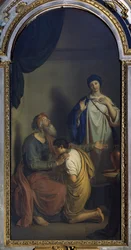 Isaak zegent Jakob, door Giuseppe Diotti